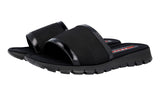 Prada Men's Black Heavy-Duty Rubber Sole Sandals 4X3252