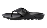 Prada Men's Black Leather Sandals 4Y2208