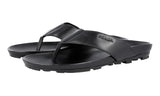 Prada Men's Black Leather Sandals 4Y2208