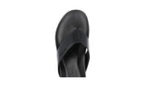Prada Men's Black Leather Sandals 4Y2208