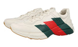 Gucci Men's White Leather Rhyton Sneaker 523535