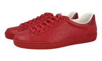 Gucci Men's Red Leather Ace Sneaker 599147