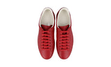 Gucci Men's Red Leather Ace Sneaker 599147