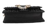 Miu Miu Women's Black Leather Matelasse Shoulder Bag 5BH095