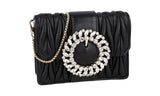Miu Miu Women's Black Leather Shoulder Bag 5DH003