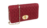 Miu Miu Women's 5DH044 Red Leather Evening Purse