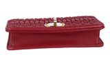 Miu Miu Women's Red Leather Matelasse Evening Purse 5DH044