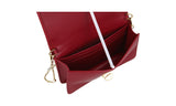 Miu Miu Women's Red Leather Matelasse Evening Purse 5DH044