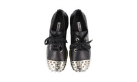 Miu Miu Women's Black Leather Lace-up Shoes 5E318D