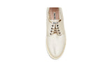 Miu Miu Women's Metallic Leather By Prada Espadrilles Sneaker 5E535A