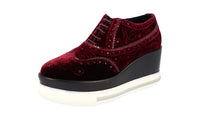 Miu Miu Women's 5E661A 8GW F0007 Leather Lace-up Shoes