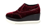 Miu Miu Women's Red Leather Lace-up Shoes 5E661A