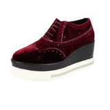 Miu Miu Women's Red Leather Lace-up Shoes 5E661A