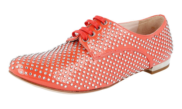 Miu Miu Women's 5E8661 30311 F0311 Leather Lace-up Shoes