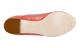 Miu Miu Women's Pink Leather Lace-up Shoes 5E8661