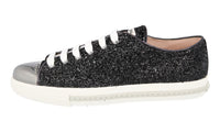 Miu Miu Women's Black Leather Sneaker 5E8998