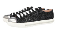 Miu Miu Women's Black Leather Sneaker 5E8998