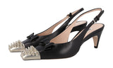 Miu Miu Women's Black Leather Pumps / Heels 5I328D