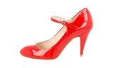 Miu Miu Women's Red Leather Pumps / Heels 5I9327