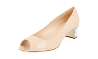 Miu Miu Women's 5K8983 XWH F0236 Brushed Spazzolato Leather Pumps / Heels