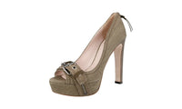 Miu Miu Women's 5KP097 militare Textile Pumps / Heels