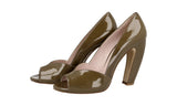Miu Miu Women's Green Leather Pumps / Heels 5KP173