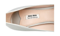 Miu Miu Women's Metallic Leather Crystal Metal Heel Pumps / Heels 5KP190