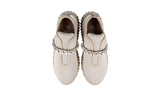 Miu Miu Women's Beige Knit Crystal Slip-on Sneaker 5S376D