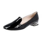 Miu Miu Women's Black Leather Crystal Pumps / Heels 5S9744