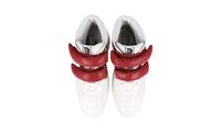 Miu Miu Women's White Leather High-Top Sneaker 5T439D