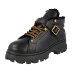 Miu Miu Women's Black Leather Half-Boot 5T692C