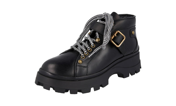 Miu Miu Women's 5T692C 3L1P F0002 Leather Half-Boot