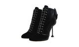 Miu Miu Women's Black Leather By Prada Booties Stiefelette Pumps / Heels 5T758A