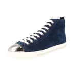 Miu Miu Women's Blue welt-sewn Leather Sneaker 5T9556