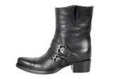 Miu Miu Women's Black Buffalo Leather Half-Boot 5U8855
