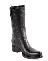 Miu Miu Women's Black Buffalo Leather Boots 5U8936