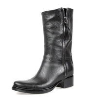 Miu Miu Women's Black Buffalo Leather Boots 5U8936