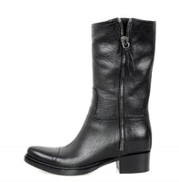 Miu Miu Women's Black Buffalo Leather Boots 5U8936