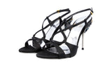 Miu Miu Women's Black Crystal Sandals 5X5717