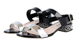 Miu Miu Women's Black Leather Sandals 5X9589