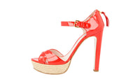 Miu Miu Women's Red Leather Pumps / Heels 5XP270