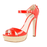 Miu Miu Women's Red Leather Sandals 5XP270