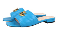 Gucci Women's Blue Leather Sandals 627827