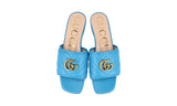 Gucci Women's Blue Leather Sandals 627827