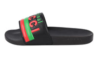 Gucci Men's Black Leather Sandals 632183