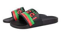 Gucci Men's Black Leather Sandals 632183