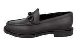Gucci Men's Black Rubber Beach Gummi Strand Loafer Horsebit Loafers 771340