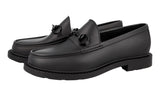 Gucci Men's Black Rubber Beach Gummi Strand Loafer Horsebit Loafers 771340