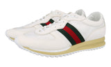 Gucci Women's White Leather + Nylon Nora Sneaker 832461