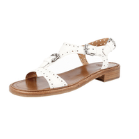 Church's Women's White Leather Sandals A74030